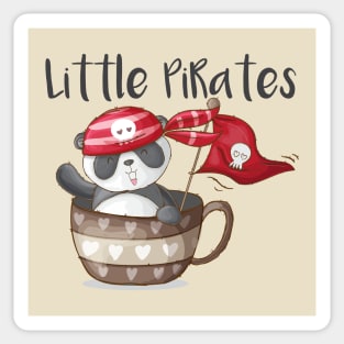 Panda Littles Pirates Sticker